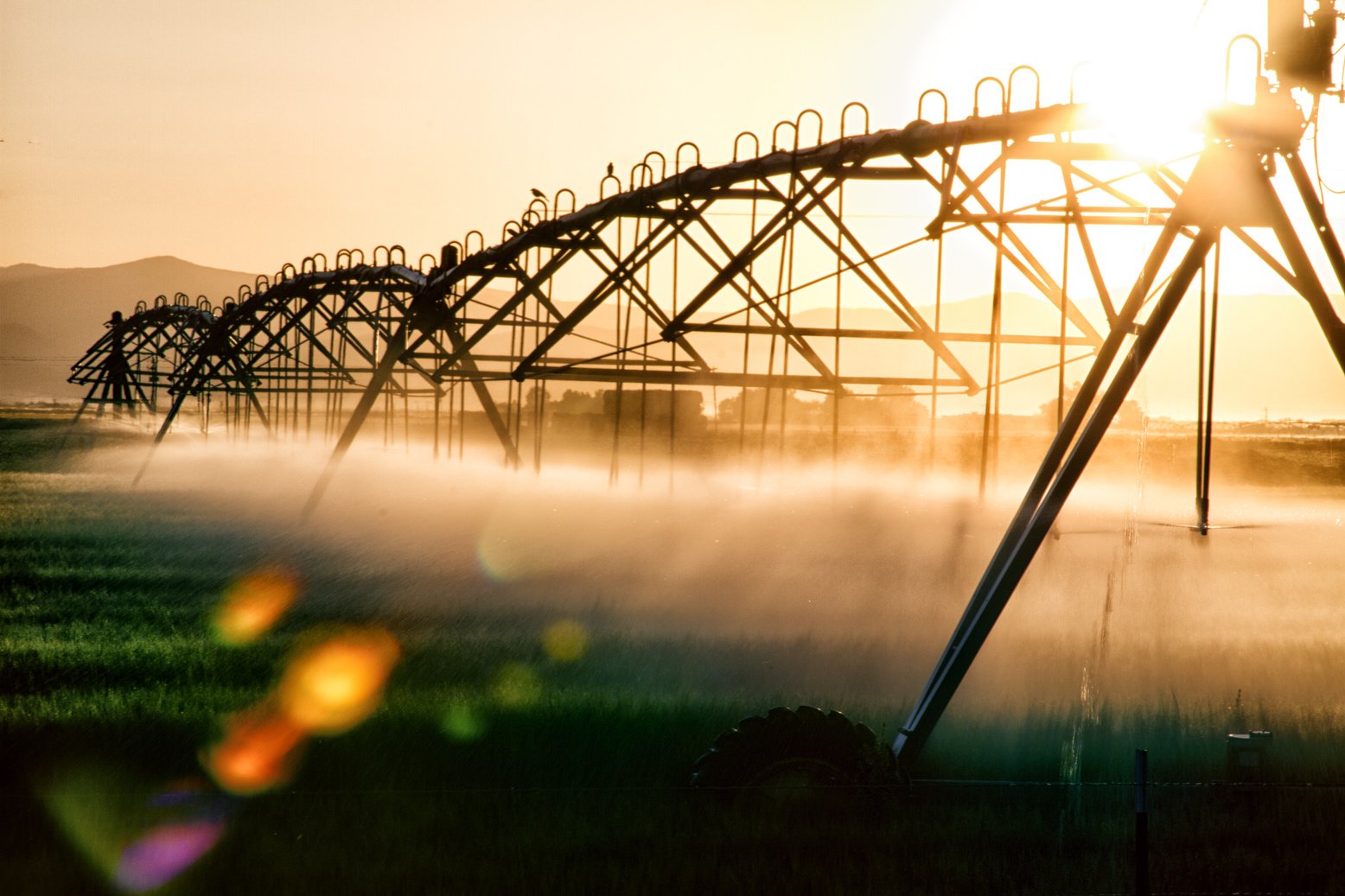 Abstract Irrigation Pivot